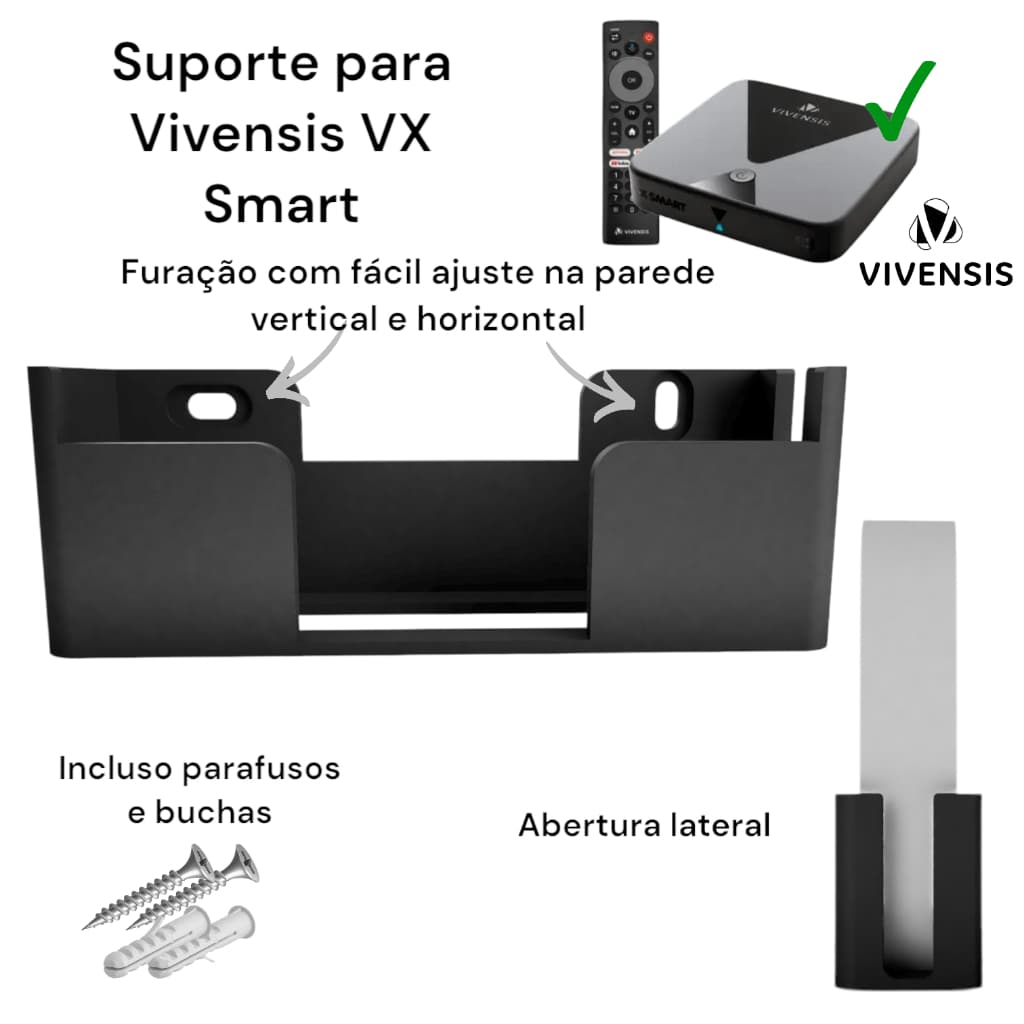 Suporte de Parede para TV BOX VX Smart