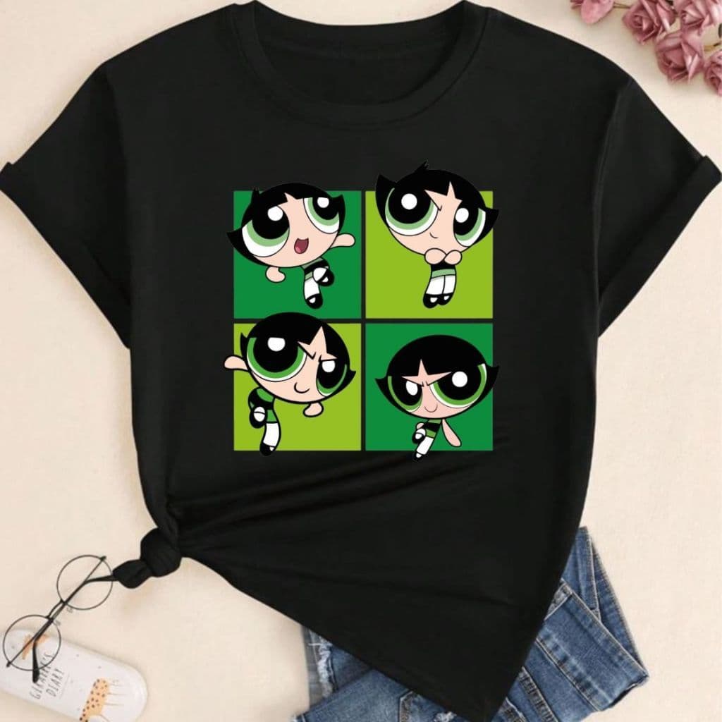 Camiseta Feminina Blusa Camisa Super Poderosa Docinho Roupa de Academia T shirt Algodao Blusao