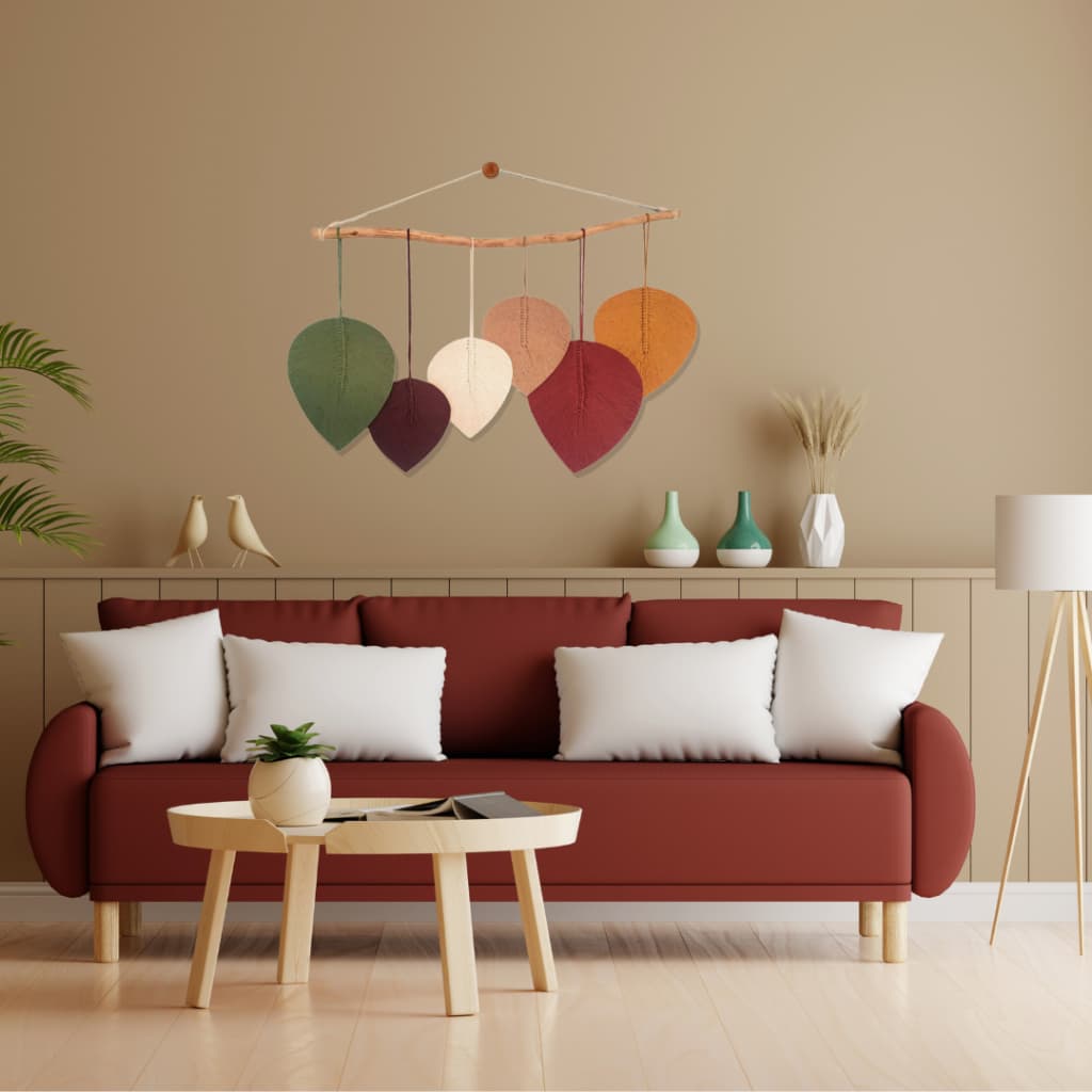 Painel Decorativo Para Sala Quarto Decoração Boho Rústica Artesanal Em Macrame