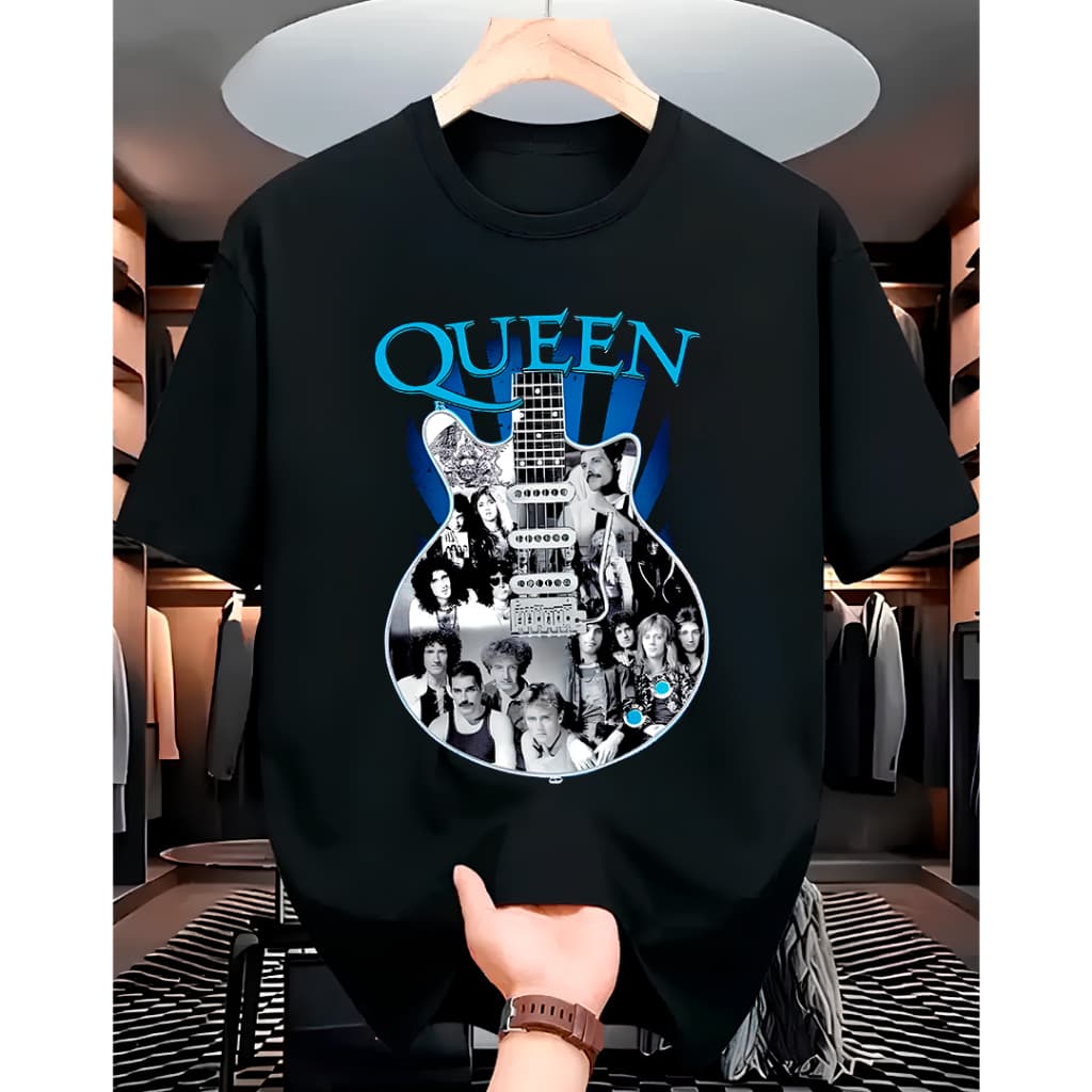 Camiseta Banda Queen Rock Clássica Camisa Plus Size Masculina e Feminina 100% Algodão Envio Já