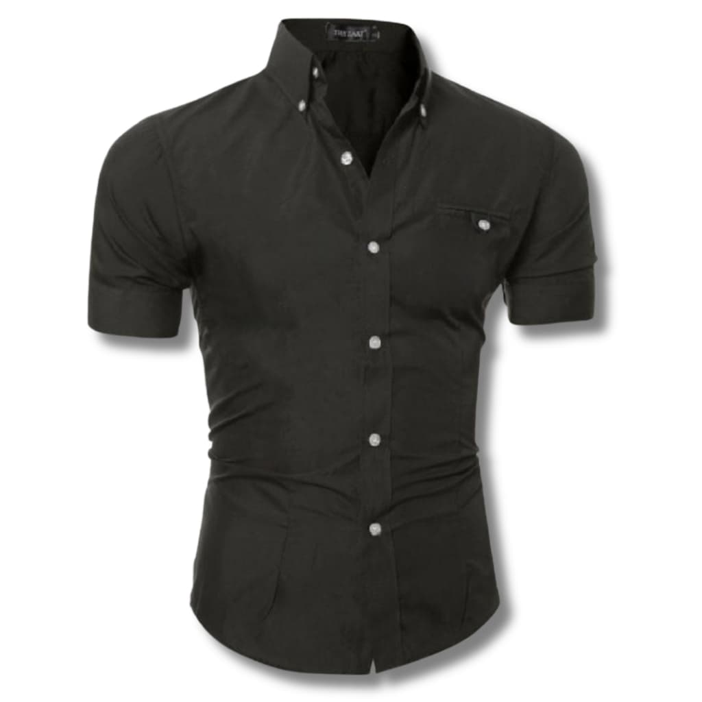 Camisa Masculina Manga Curta Com Elastano - Camisete Camiseta Camisa da Internet Roupa