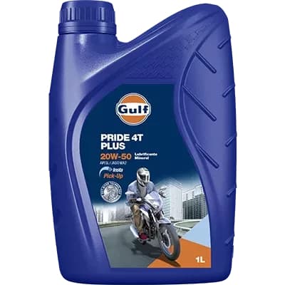 Óleo 4 Tempos Gulf Pride Plus 20W50 1 Litro – Máxima Proteção para sua Moto!