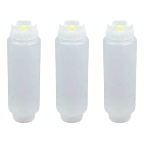 Kit com 03 Bisnaga Fifo 473 ml Molhos e Caldas Válvula Amarela