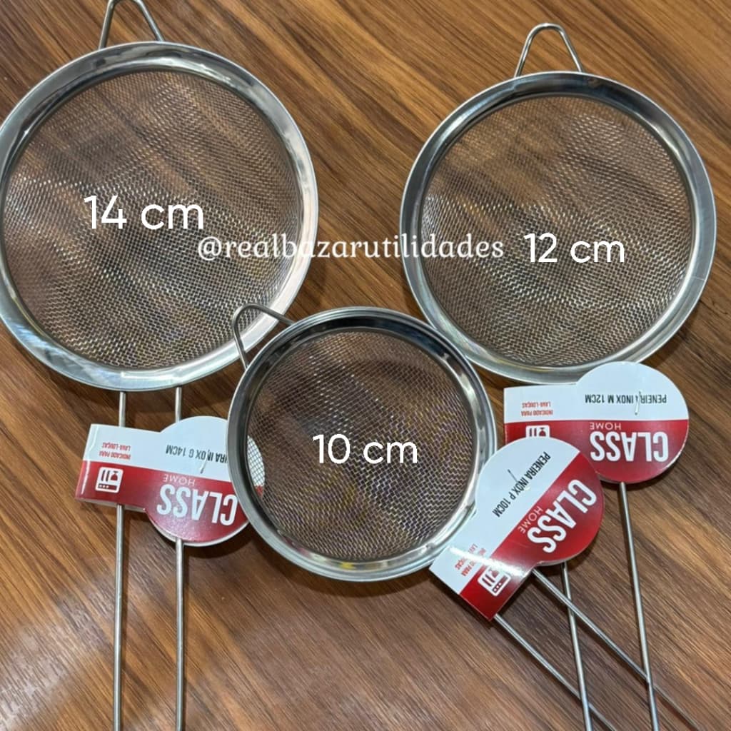 Peneira Coador Em Aço Inox Para Cozinha - Class Home