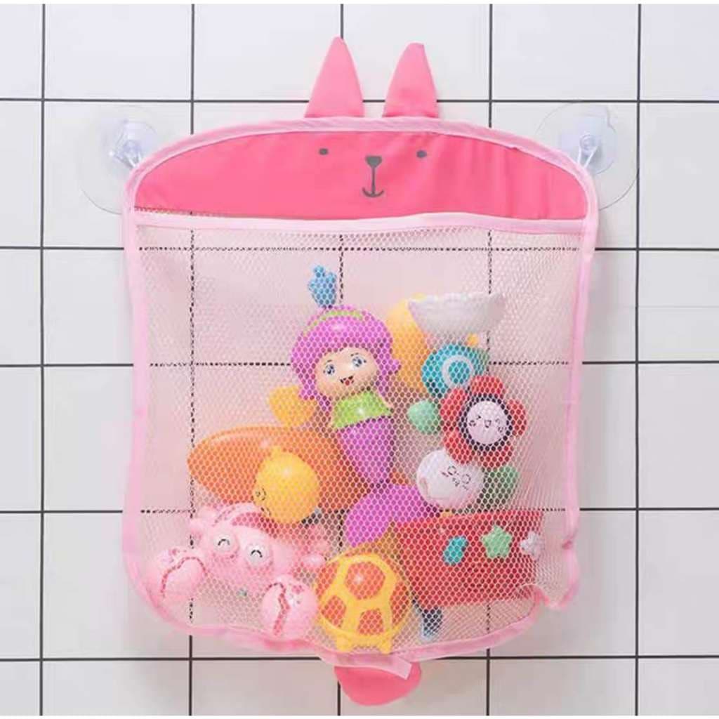 Cesto Multiuso Organizador Ventosa Parede Quarto  e Banheiro Para Brinquedos 0318