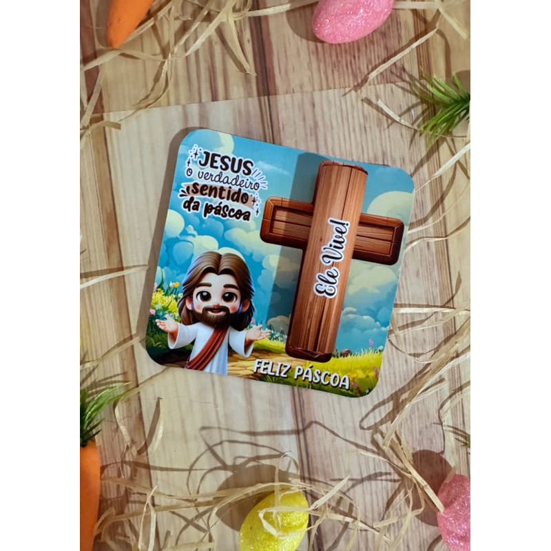10 Card + 10 adesivo para batom chocolate Páscoa
