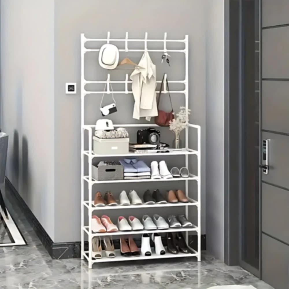 Prateleira Organizadora 5 Níveis para Calçados e Roupas - Closet ou área de Lavanderia