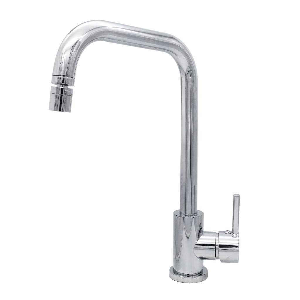 Torneira Monocomando Mesa Cozinha Pia Alta Reta Cromado Luxo