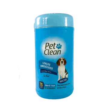 Lenços Umedecidos Macho Pet Clean para Cães