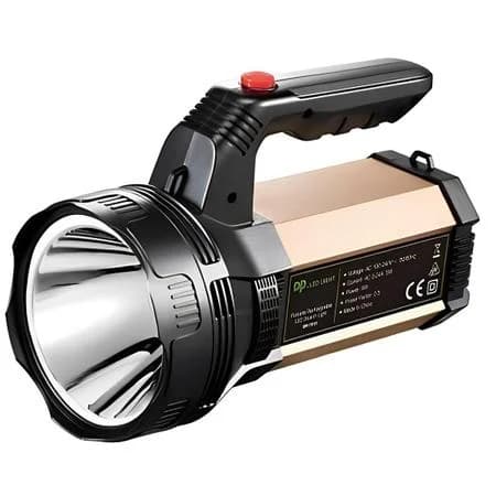 Lanterna Tática Holofote De Mão Dp-7313 14 Horas 3 Funções Com Super Led Potente Bateria 6000Mah