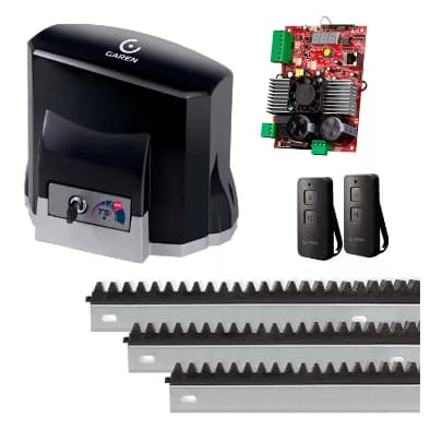 Motor Portão Deslizante De 1/2 Hp 800kg Kdz Tsi 4s - Garen C/6m de Cremalheira