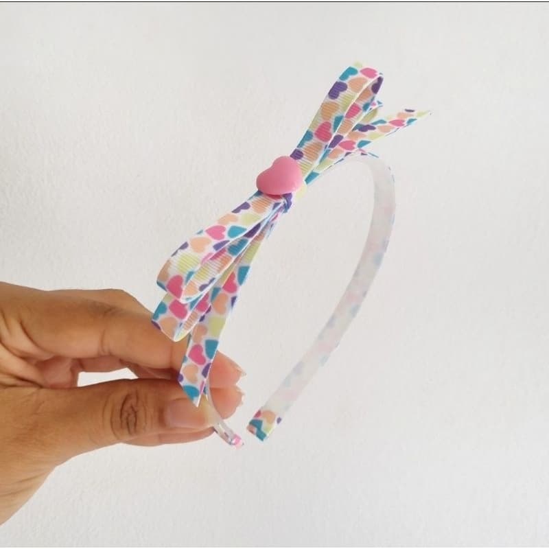 laços de cabelo infantil tiara de cabelo com coração arco de cabelo