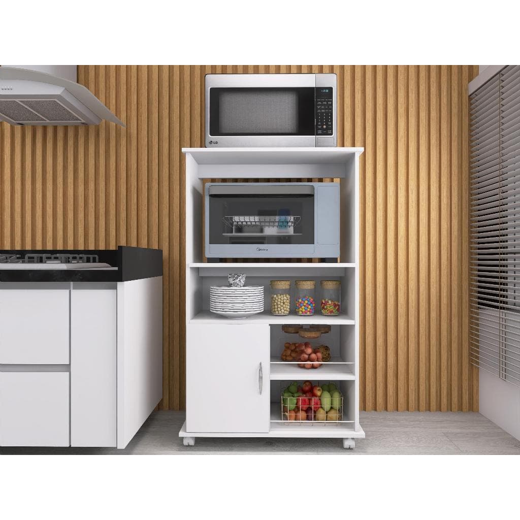 Balcão Organizador Armário Suporte de Microondas Multiuso