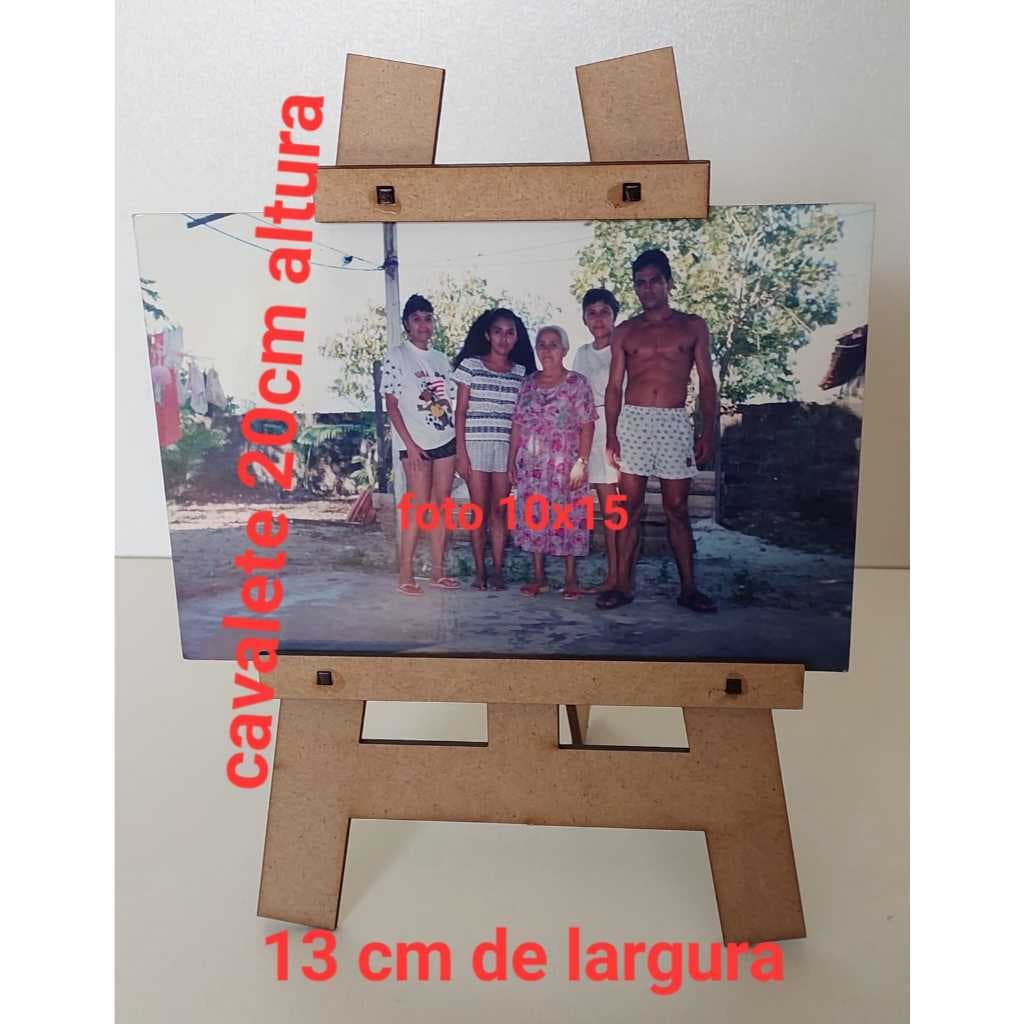 Kit 10 Porta-Retratos 10x15 Cavalete Horizontal