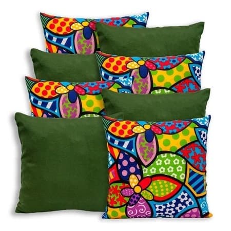 Kit 6 Almofadas Para Sala Decoração Com Zíper promoção 40cm x 40cm