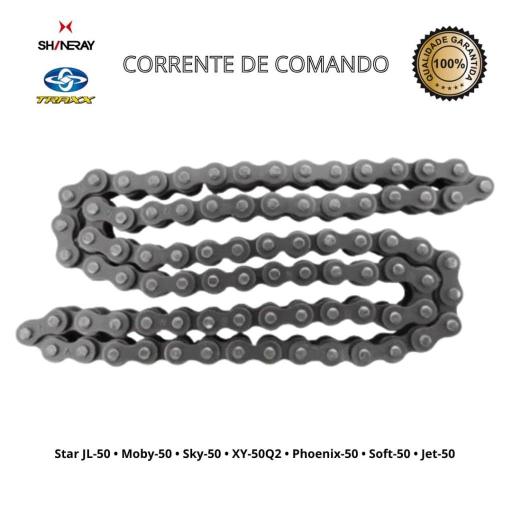 Corrente Comando Shineray Jet 50 Xy 50-Q Phoenix 50 - 82 Elos