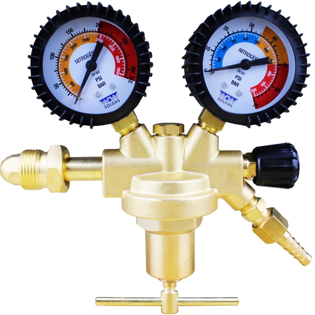 Regulador De Alta Pressão Para Cilindro Nitrogênio 1000 Psi