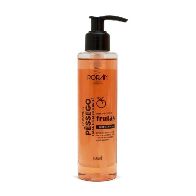 Sabonete Líquido Pêssego+ Manteiga de Karitê 160 ml - Porán