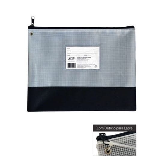 PASTA MALOTE NYLON C/ ZIPPER ACP UNIDADE