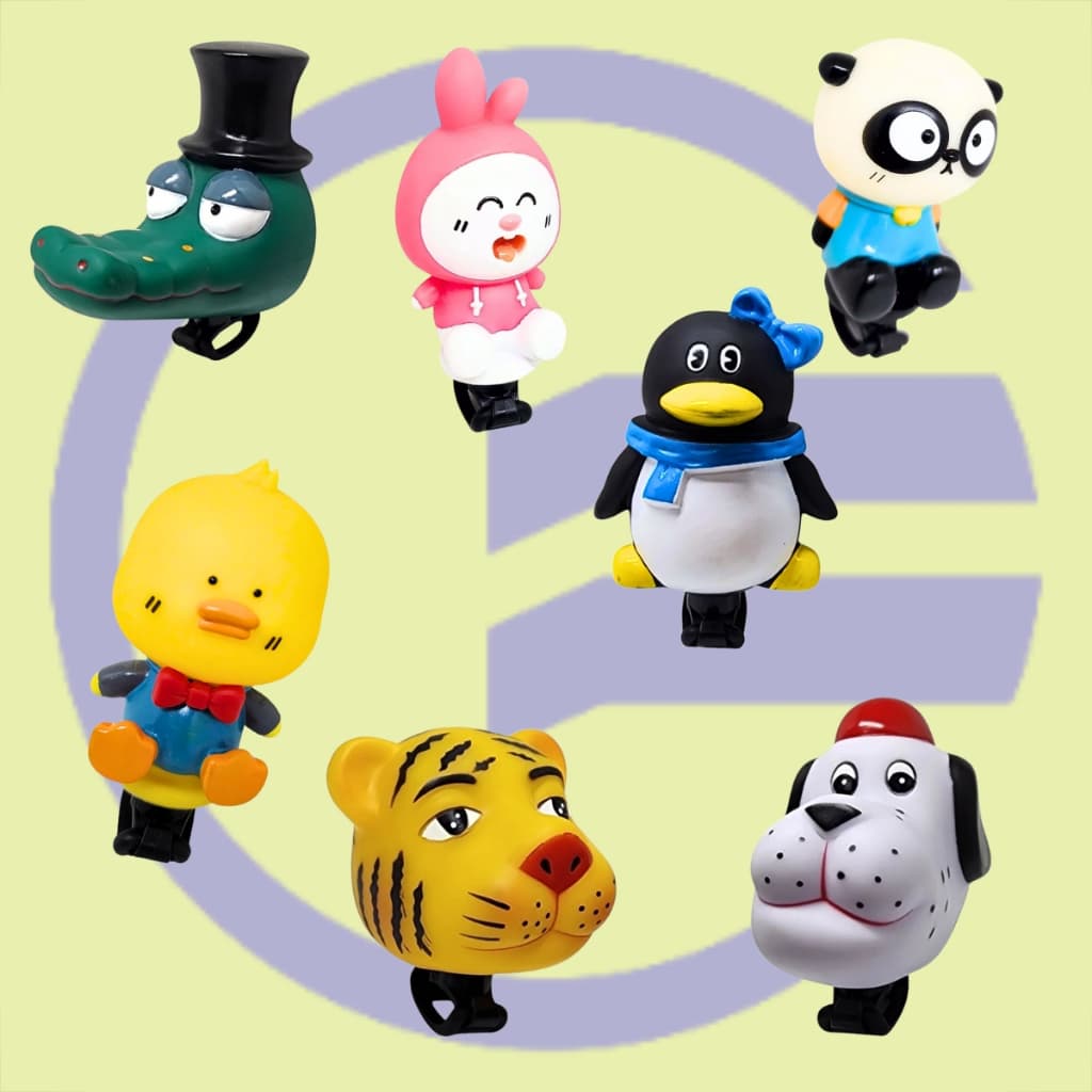 Buzina Bicicleta Infantil Divertido Colorido Unissex Fon Fon Panda Coelho Ursinho Coelhinho Criança