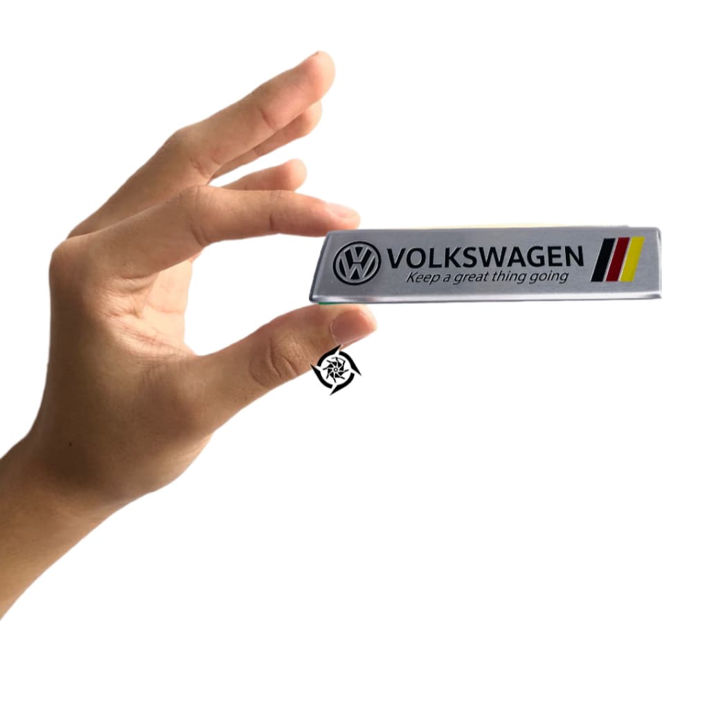 Emblema Plaquinha Volkswagen Alemanha Aluminio 3m Dupla Face Envio Hoje