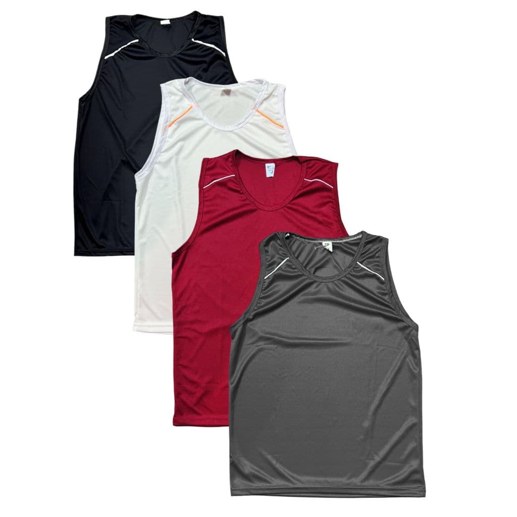 kit 04 camiseta regata dry fit masculina treino esportes academia casual