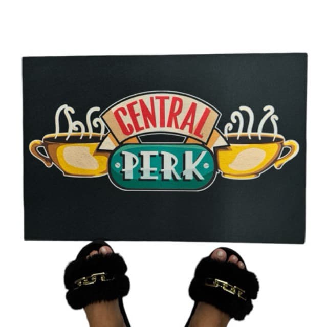 Tapete capacho para porta de entrada - Friends central perk