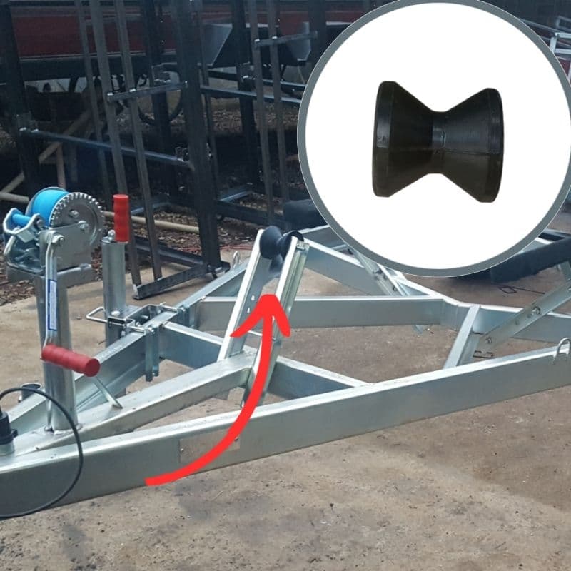 rolete de apoio para carretinha de jet ski barco lancha embarcações roleta náutico borracha maciça 75mm reboque