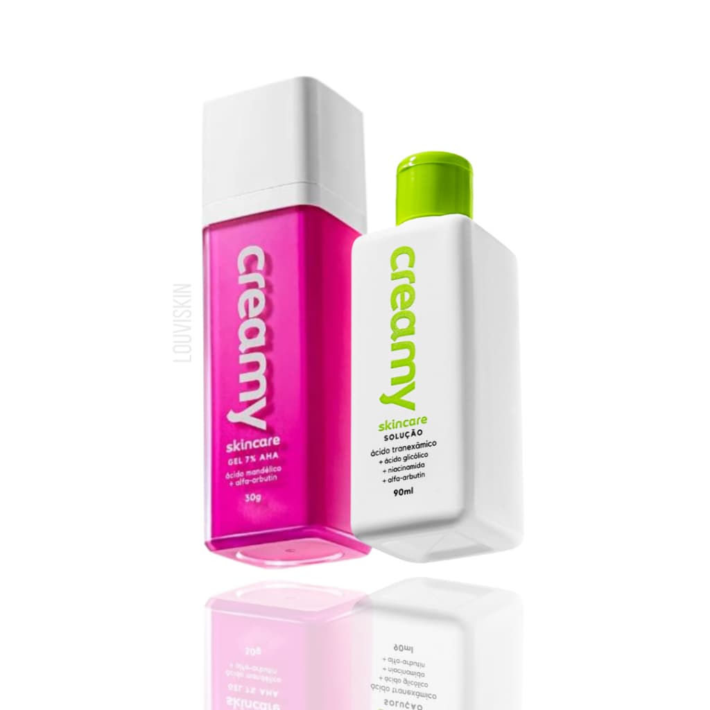 Kit Antimanchas Creamy Skincare Ácido Mandélico e Tranexâmico