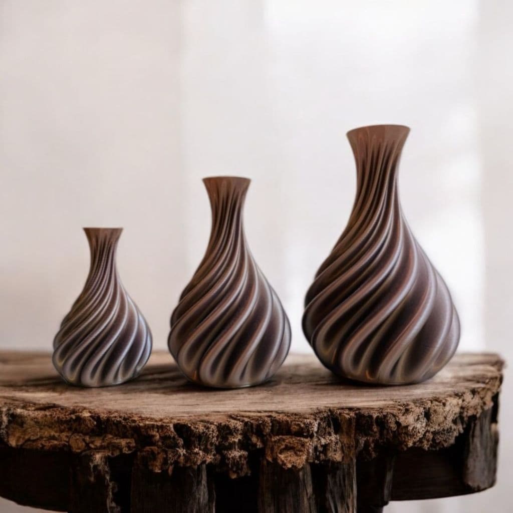 Kit 3 Vasinhos Decorativos Cachepot Para Flor Enfeite Sala