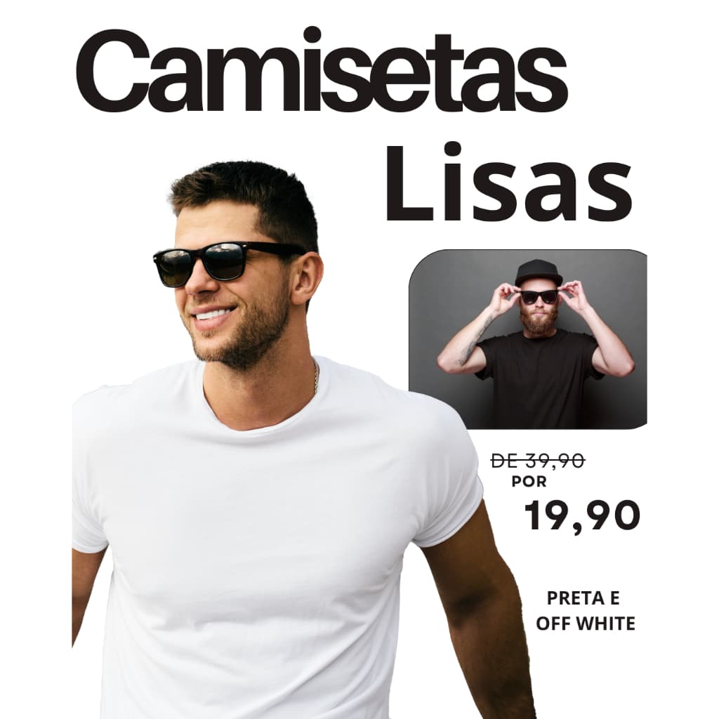 Camiseta Masculina Lisa Básica - 30.1 Penteado 100% Algodão - Dia a Dia - Musculação