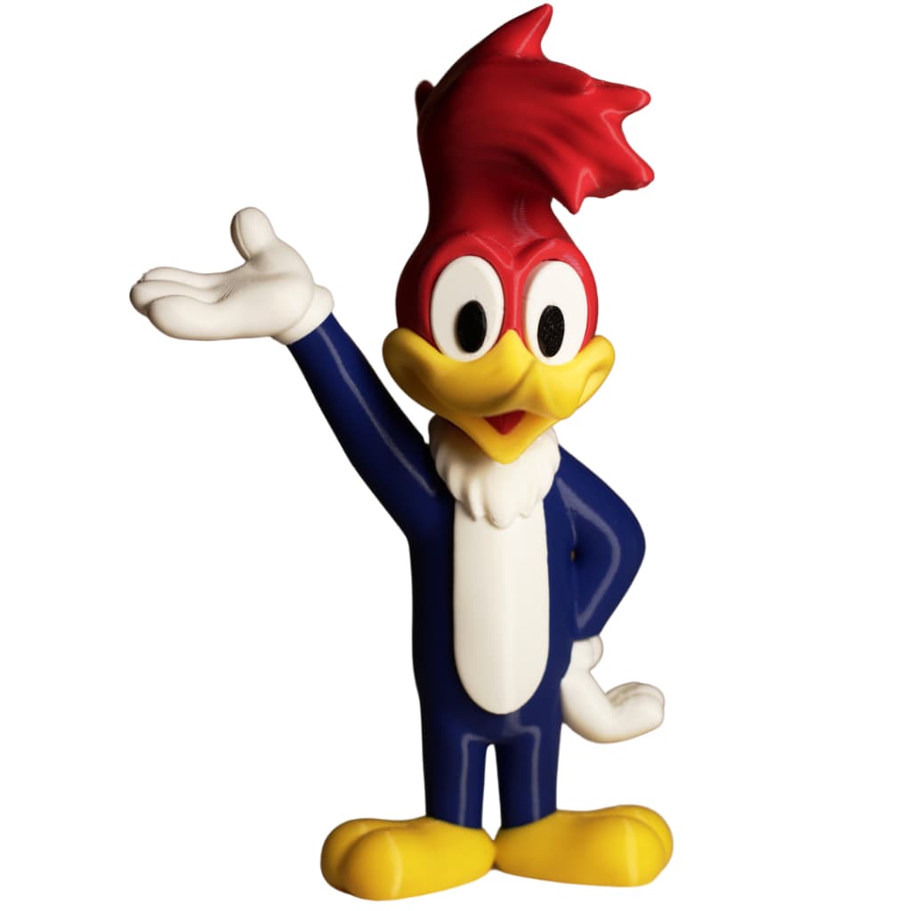 Pica pau (Woody Woodpecker)  - Turma do Pica-Pau  - Colecionável - Nostálgico - Presente Criativo - Decoração Geek