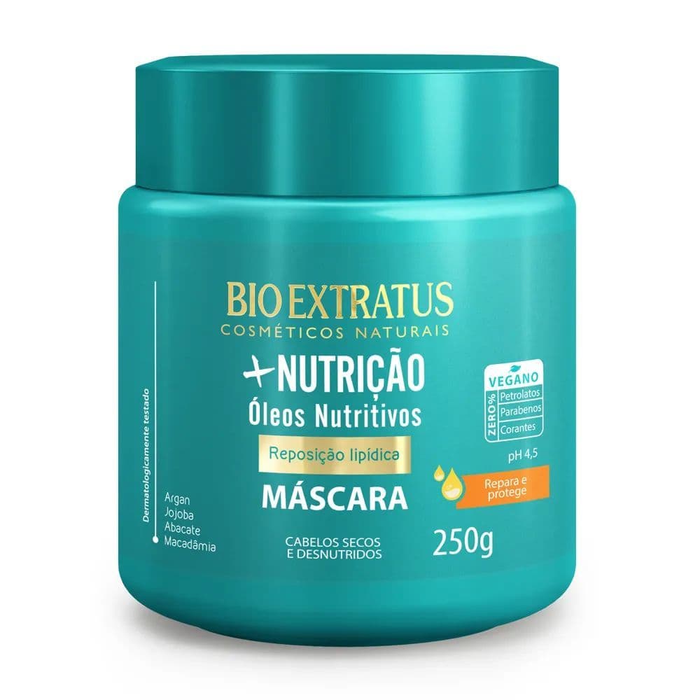 Bio Extratus Mascara Mais +Nutrição - Reposição Lipidica Cabelos Secos e Desnutridos 250gr