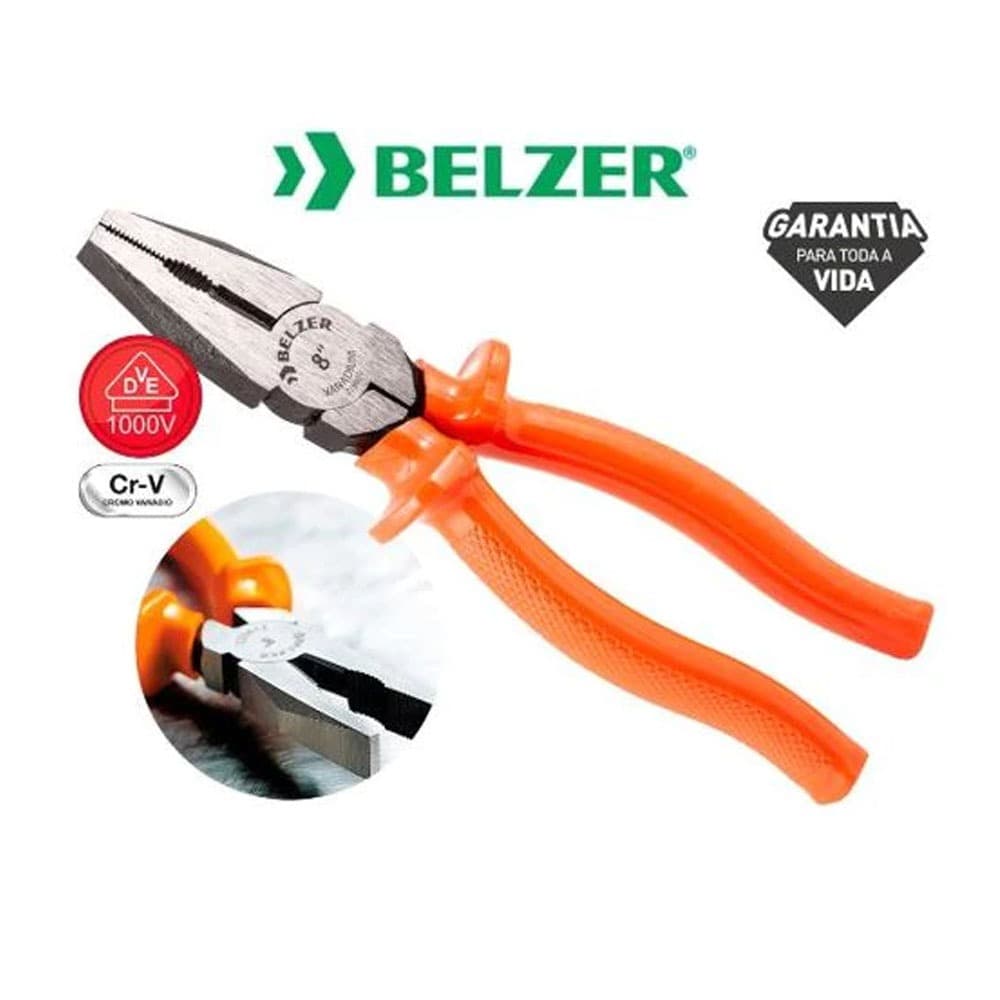 Alicate BELZER / SATA Universal 8 Pol. Aço Cromo-Vanádio (Cr-V) - Ref: ST700022L