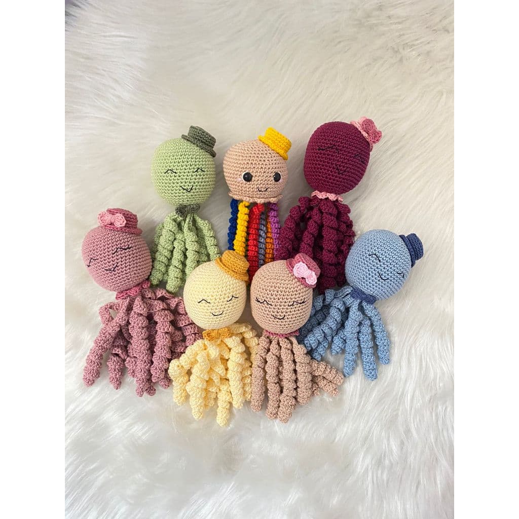 Polvo Manta de Apego Amigurumi Infantil Bebe Crochet