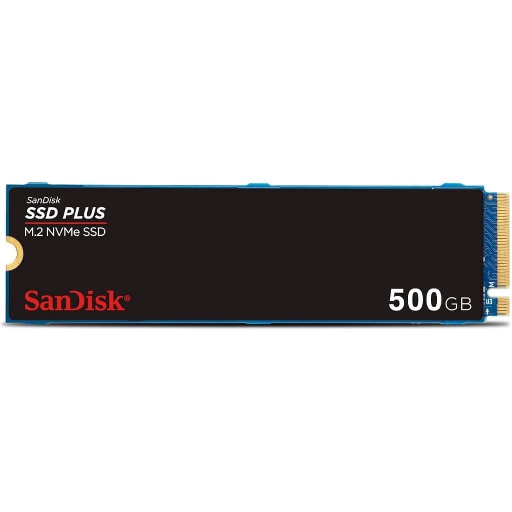 SSD SANDISK PLUS 500GB NVMe M.2 2280 PCIE 3.0 SDSSDA3N-500G-G26