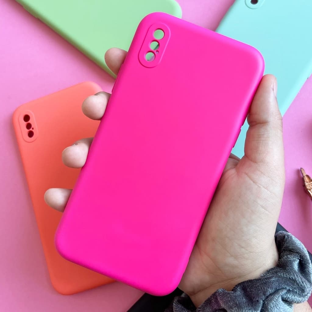 Capa para Iphone X/XS ou Capinha+ Pelicula Case com Interior Aveludado