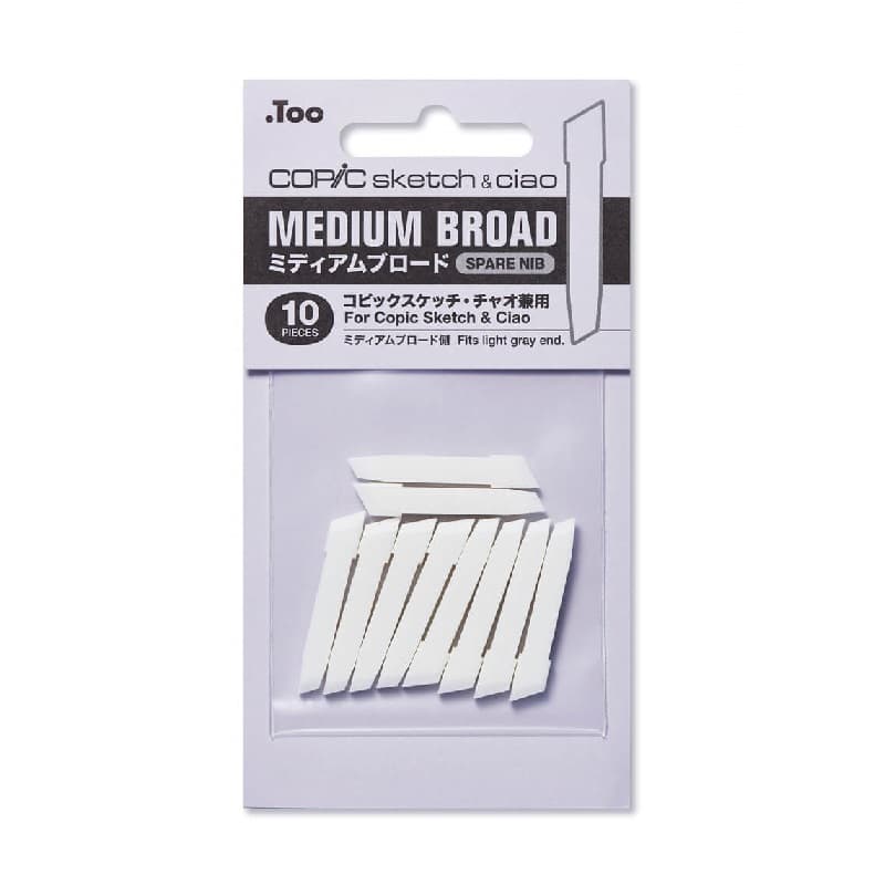 Copic Sketch Refil de Ponta Medium Broad 10 Unidades【Direto do Japão】