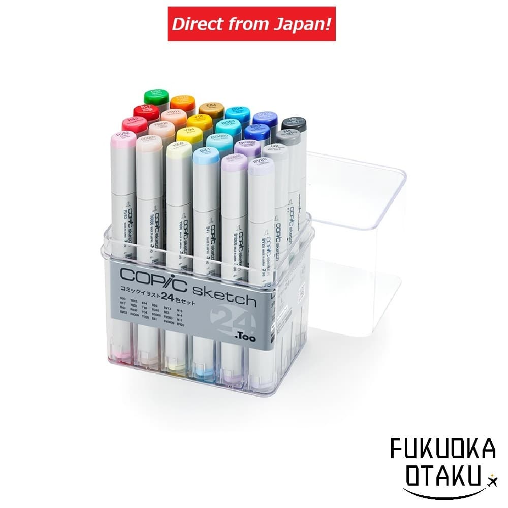 Copic Sketch Conjunto 24 Cores para Ilustração de Mangá【Direto do Japão】