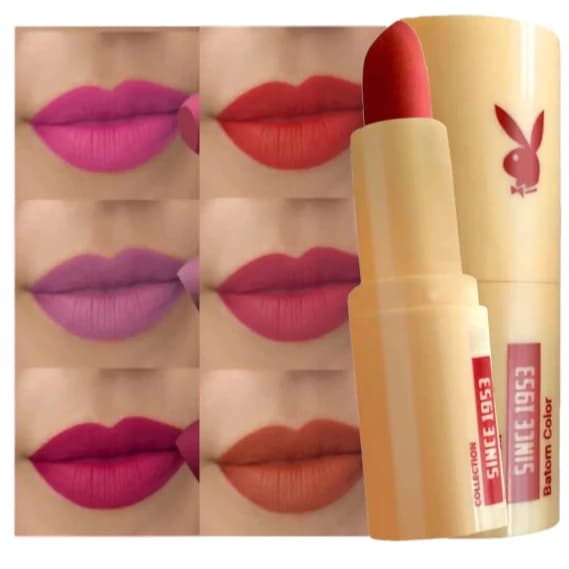 KIT com até 3 Batom playboy collection since 1953 ( Kit ou unidade)