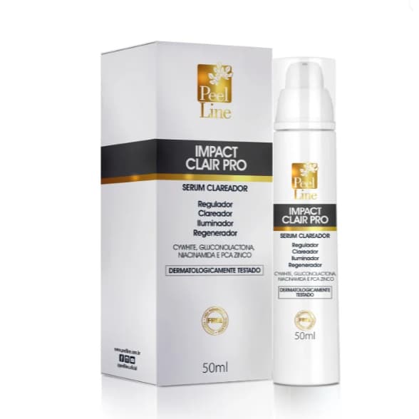 Serum Clareador auxilia manchas melasma iluminador Impact Clair Pro Peel line