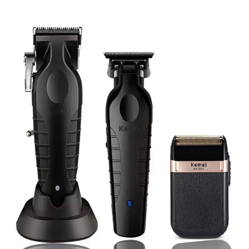 PRO Máquinas Profissionais Kemei Original KM-2296 Corte, KM-2299, KM-2024 Acabamento, Shaver