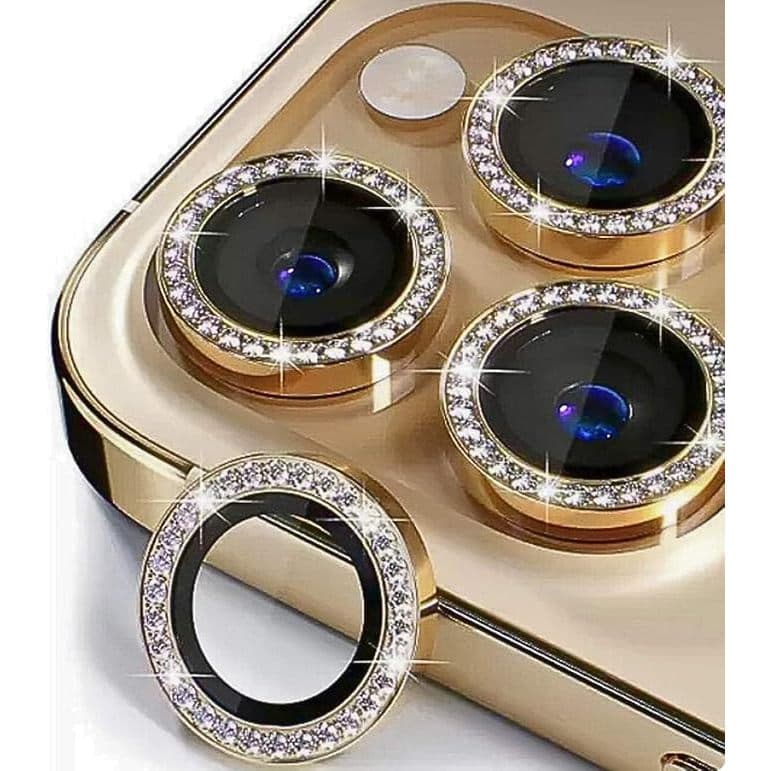 KIt Com 3 Lentes De Camera Strass Compativel Para Iphone 13 Pro\ 13 Pro Max