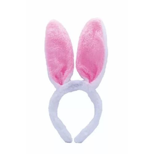 Tiara Orelha de Coelho de Pelúcia Wincy Páscoa