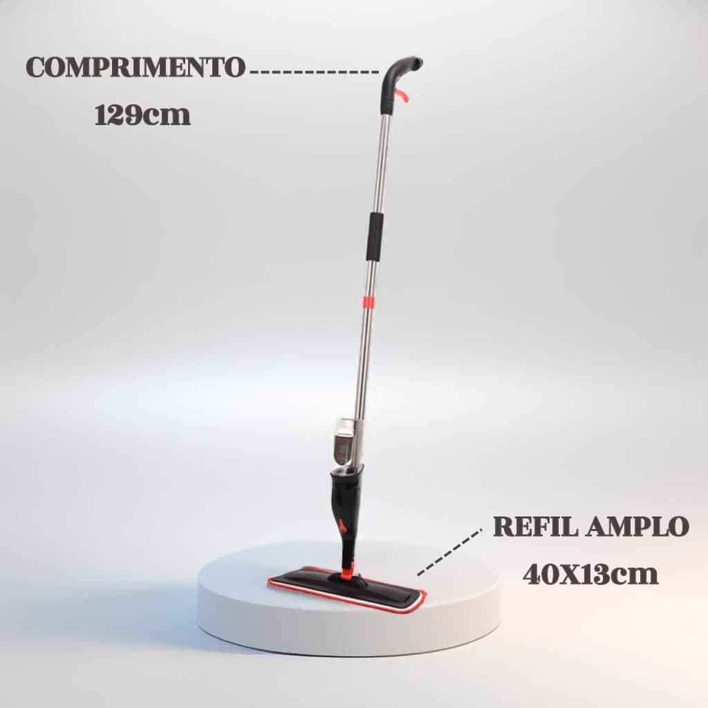 Mop Spray 380ml com Reservatório - Limpeza Rápida e Prática
