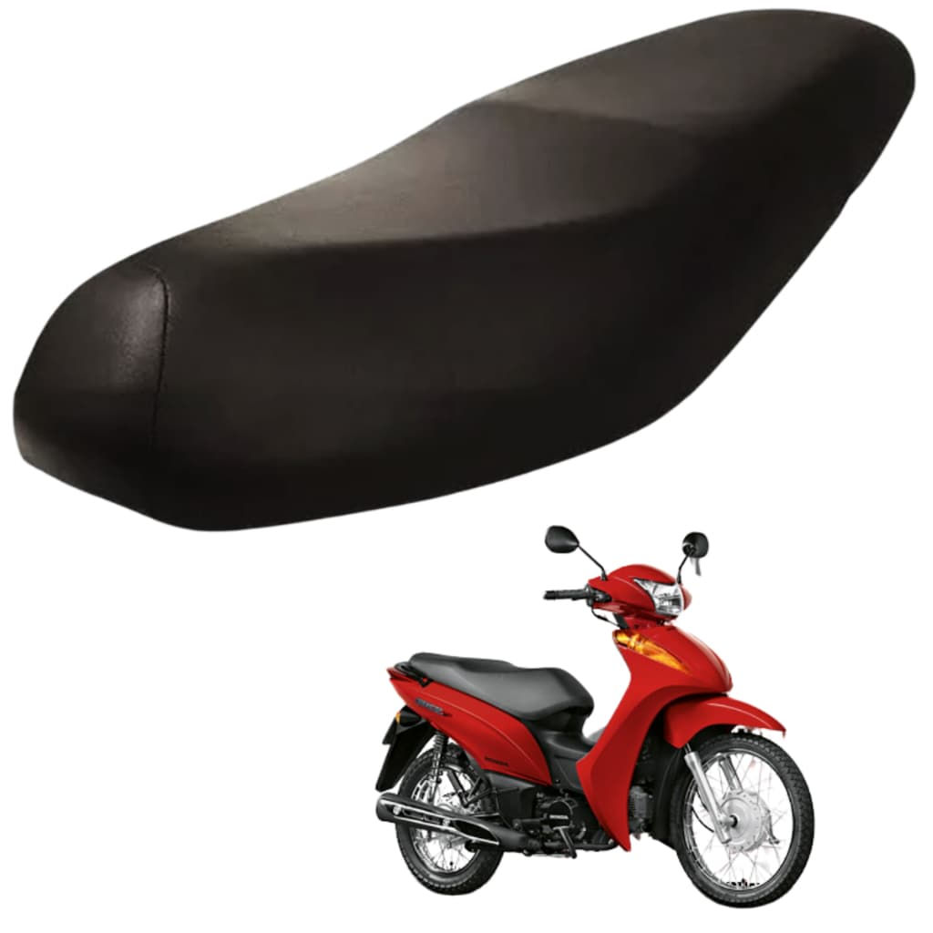 Capa do Banco Assento Mais Grossa Reforçada Honda Biz 100 2012 2013 2014 2015 2016 Gmb
