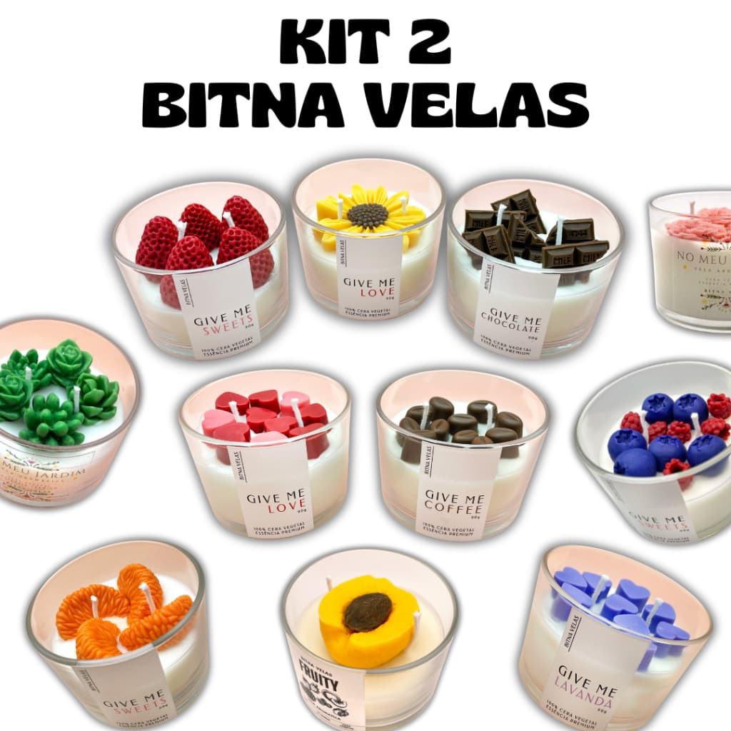 Kit 2 Bitna Velas Aromáticas Escolha Suas Velas