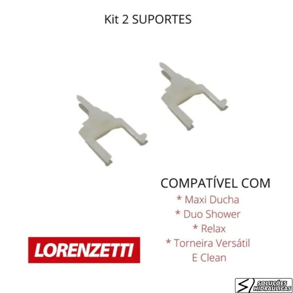 2 SUPORTE DA RESISTENCIA DUCHA DUO SHOWER, TORNEIRA ELETRICA VERSATIL E MAXI DUCHA - LORENZETTI