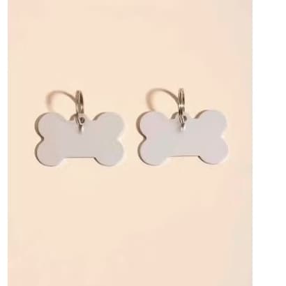 Kit 2 Pingentes Pet para Gravação de Nome – Identificação e Segurança para Seu Pet! 🐾✨