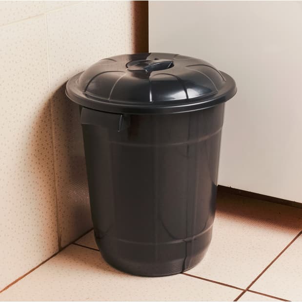 Cesto Lixeira 60 Litros Preto - Liso